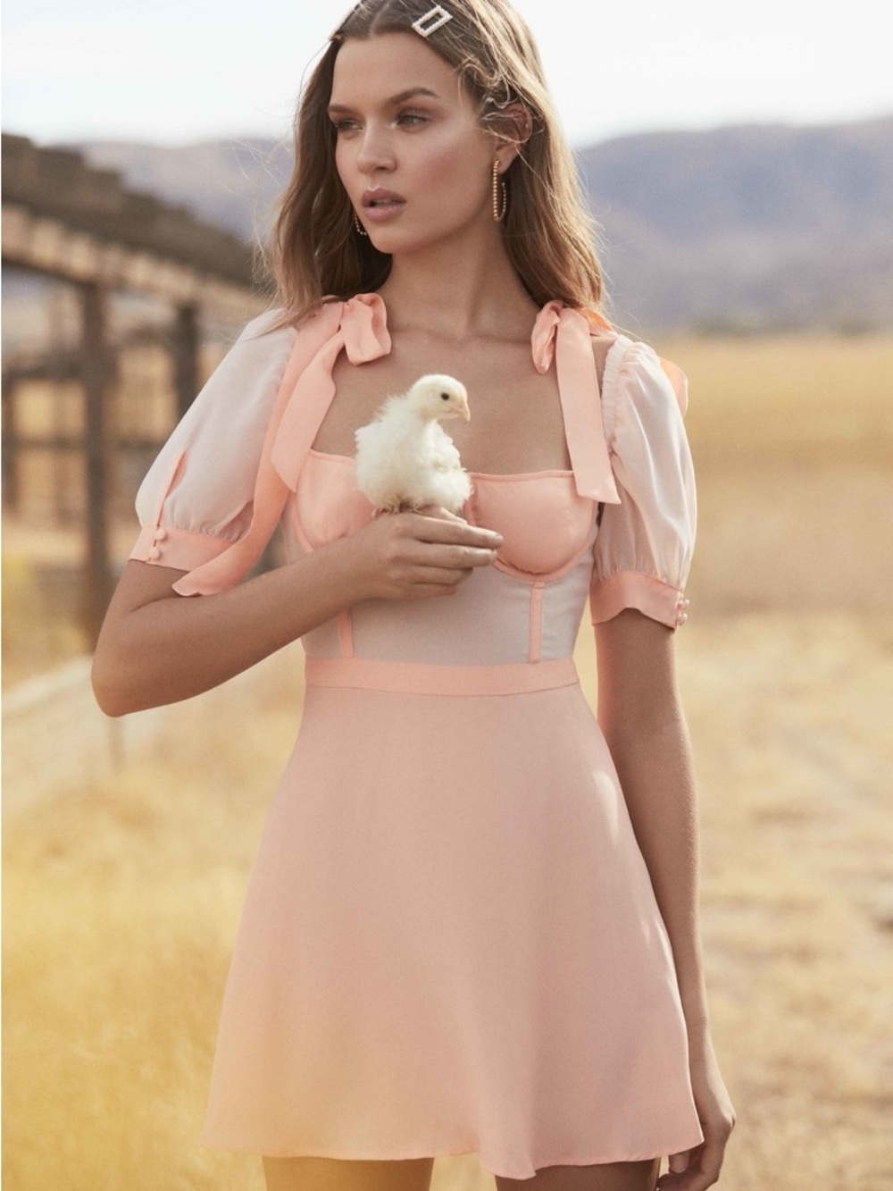 For Love and Lemons Louis Babydoll mini dress NWT